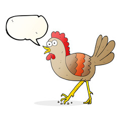 speech bubble cartoon chicken