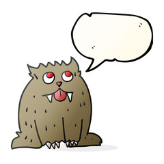 speech bubble cartoon beast