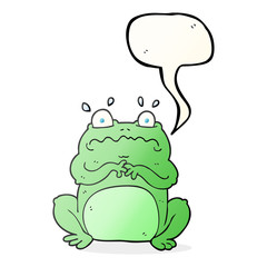 speech bubble cartoon funny frog