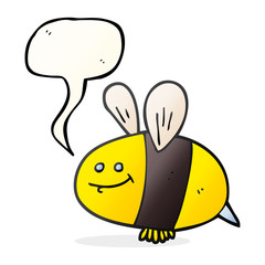 speech bubble cartoon bee