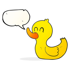 speech bubble cartoon cute duck