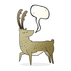 speech bubble cartoon manly stag