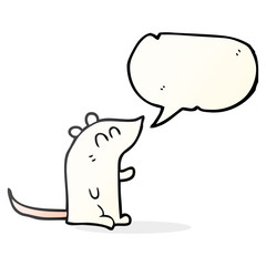 speech bubble cartoon mouse