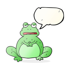 speech bubble cartoon frog