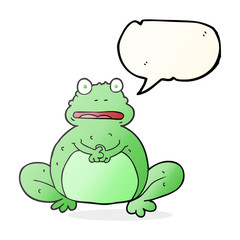 speech bubble cartoon frog
