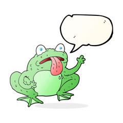 speech bubble cartoon frog
