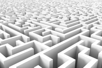 huge maze structure in grayscales