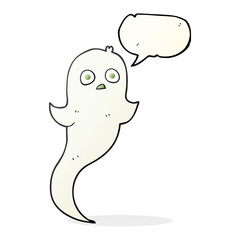 speech bubble cartoon halloween ghost