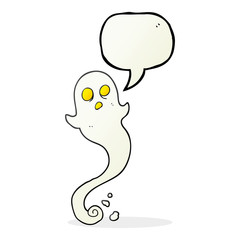 speech bubble cartoon halloween ghost