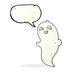 speech bubble cartoon halloween ghost