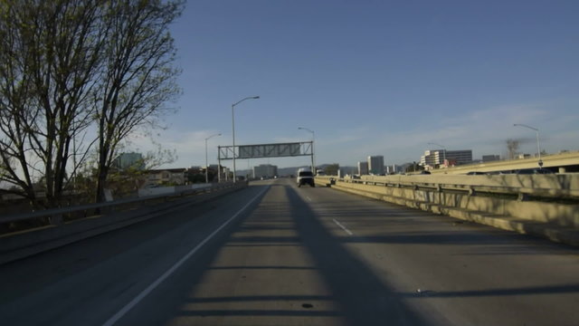Driving Plates Multi Angle Freeway 03 CAM2 Rear I10 Los Angeles 60fps