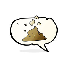speech bubble cartoon steaming pile of poop