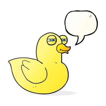 speech bubble cartoon funny rubber duck
