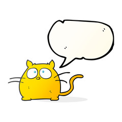 speech bubble cartoon cat