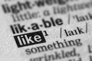 Like Definition Word Text
