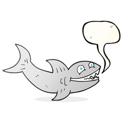 speech bubble cartoon shark