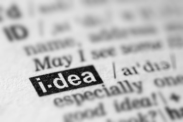 Idea Definition Word Text