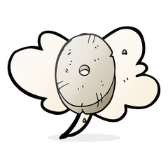 speech bubble cartoon stone number zero