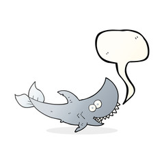 speech bubble cartoon shark