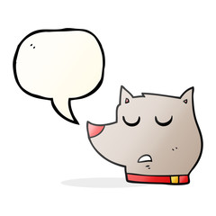 speech bubble cartoon dog