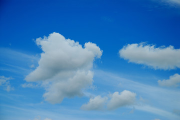 clouds against blue sky