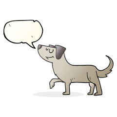 speech bubble cartoon dog