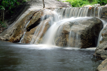 Fototapeta na wymiar Waterfall in the jungle ,Thailand