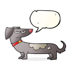 speech bubble cartoon annoyed dog