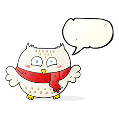 speech bubble cartoon owl