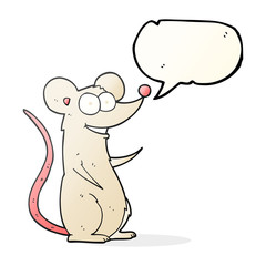 speech bubble cartoon happy mouse