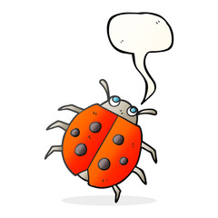 speech bubble cartoon ladybug