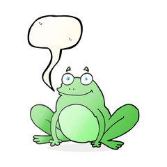 speech bubble cartoon happy frog