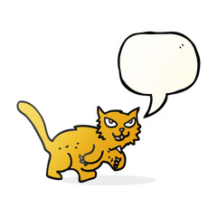 speech bubble cartoon cat