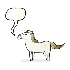 speech bubble cartoon horse