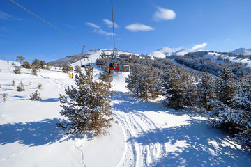 Mountain skiing, Palandoken, Erzurum, Turkey 