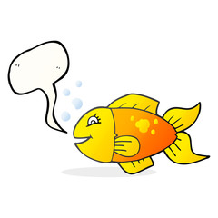 speech bubble cartoon fish