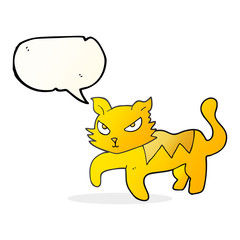 speech bubble cartoon cat