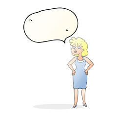 speech bubble cartoon annoyed woman