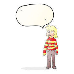 speech bubble cartoon teenager