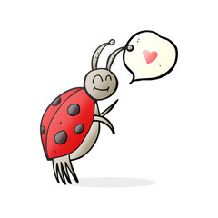speech bubble cartoon ladybug