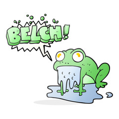 speech bubble cartoon gross little frog