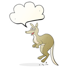 speech bubble cartoon kangaroo