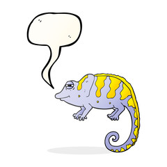 speech bubble cartoon chameleon