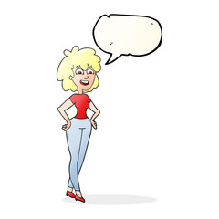 speech bubble cartoon surprised woman