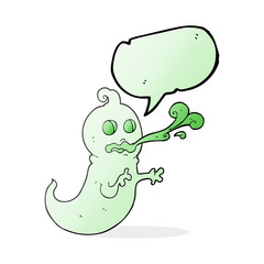 speech bubble cartoon slimy ghost