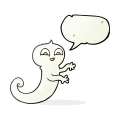 speech bubble cartoon ghost