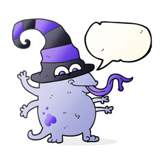speech bubble cartoon halloween alien