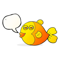 speech bubble cartoon fish