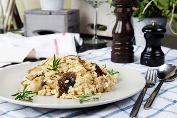 Risotto with mushrooms