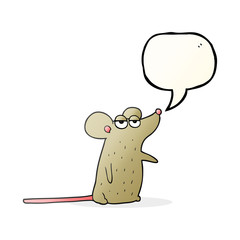 speech bubble cartoon mouse